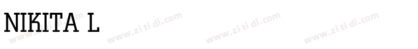 NIKITA Light字体转换